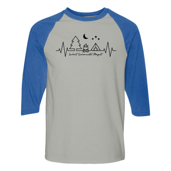 D5 - Gildan 5700 Adult Heavy Cotton Three-Quarter Raglan Sleeve T-Shirt Thumbnail