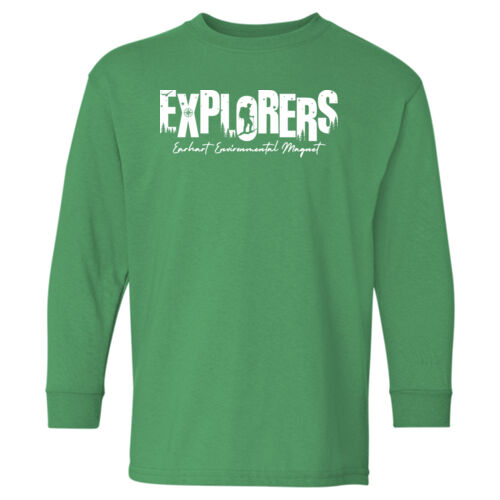 D7 - Gildan 5400B Youth Heavy Cotton Long Sleeve T-Shirt Thumbnail