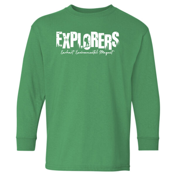 D7 - Gildan 5400B Youth Heavy Cotton Long Sleeve T-Shirt Thumbnail