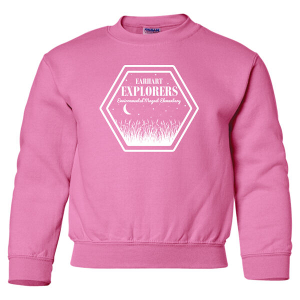 D8 - Gildan 18000B Youth Heavy Blend Youth Crewneck Sweatshirt Thumbnail