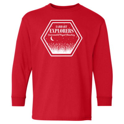D8 - Gildan 5400B Youth Heavy Cotton Long Sleeve T-Shirt Thumbnail