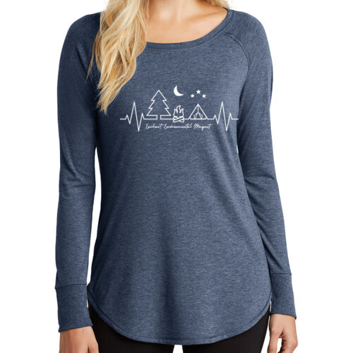 D10 - District DT132L Women's Perfect Tri Long Sleeve Tunic Tee Thumbnail