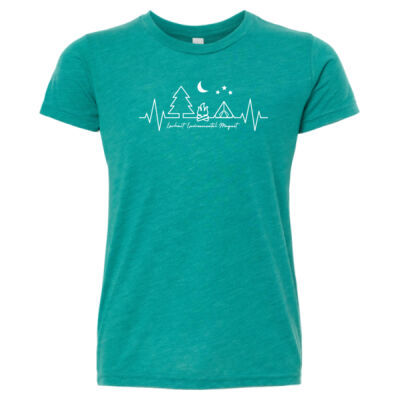 D10 - Bella 3413Y Youth Triblend Jersey Short Sleeve Tee Thumbnail