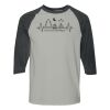 Gildan 5700 Adult Heavy Cotton Three-Quarter Raglan Sleeve T-Shirt Thumbnail