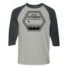 Gildan 5700 Adult Heavy Cotton Three-Quarter Raglan Sleeve T-Shirt Thumbnail