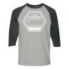 Gildan 5700 Adult Heavy Cotton Three-Quarter Raglan Sleeve T-Shirt Thumbnail