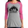 District DM136L Women's Perfect Tri 3/4 Sleeve Raglan Thumbnail