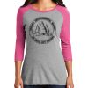 District DM136L Women's Perfect Tri 3/4 Sleeve Raglan Thumbnail