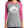 District DM136L Women's Perfect Tri 3/4 Sleeve Raglan Thumbnail