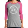 District DM136L Women's Perfect Tri 3/4 Sleeve Raglan Thumbnail