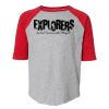 LAT 6130 Youth Fine Jersey Three-Quarter Sleeve Baseball T-Shirt Thumbnail