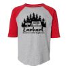 LAT 6130 Youth Fine Jersey Three-Quarter Sleeve Baseball T-Shirt Thumbnail