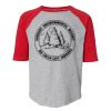 LAT 6130 Youth Fine Jersey Three-Quarter Sleeve Baseball T-Shirt Thumbnail
