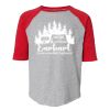 LAT 6130 Youth Fine Jersey Three-Quarter Sleeve Baseball T-Shirt Thumbnail