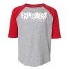 LAT 6130 Youth Fine Jersey Three-Quarter Sleeve Baseball T-Shirt Thumbnail