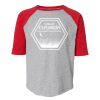 LAT 6130 Youth Fine Jersey Three-Quarter Sleeve Baseball T-Shirt Thumbnail