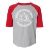 LAT 6130 Youth Fine Jersey Three-Quarter Sleeve Baseball T-Shirt Thumbnail