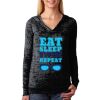 The Ladies’ Poly/Cotton Burnout Hoodie Thumbnail