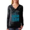 The Ladies’ Poly/Cotton Burnout Hoodie Thumbnail