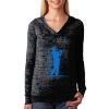 The Ladies’ Poly/Cotton Burnout Hoodie Thumbnail