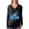 The Ladies’ Poly/Cotton Burnout Hoodie Thumbnail
