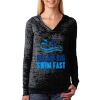 The Ladies’ Poly/Cotton Burnout Hoodie Thumbnail