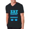 Adult Softstyle Cotton V-Neck T-Shirt Thumbnail